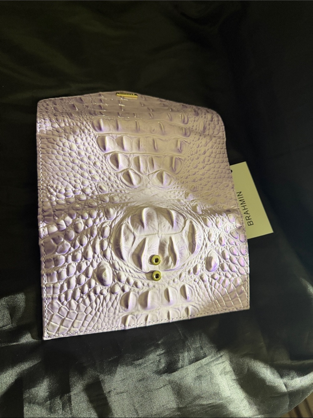 Brahmin Small Hallie Gentle Lavender Melbourne Satchel & Veronica Wallet - Picture 11 of 11